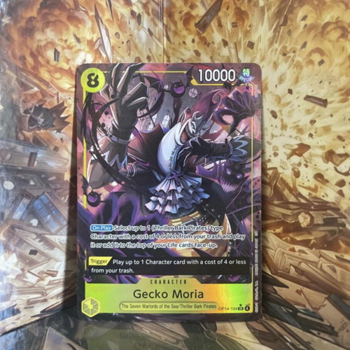 Gecko Moria OP14-0104 Alt Art SR card near mint