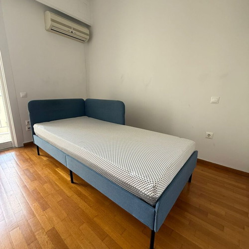 Corner bed with headboard and mattress used