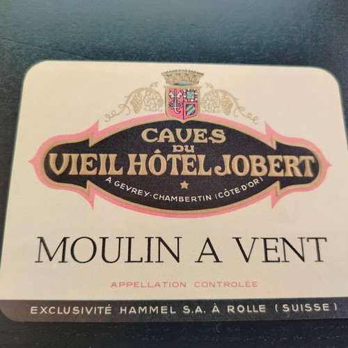 Moulin A Vent wine promotional label used