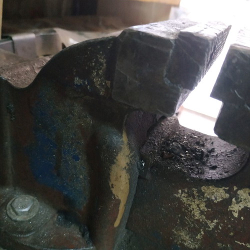 Steel vise used