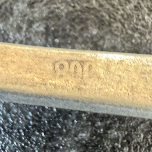 Vintage silver spoons set of 2 800 used with engraved design