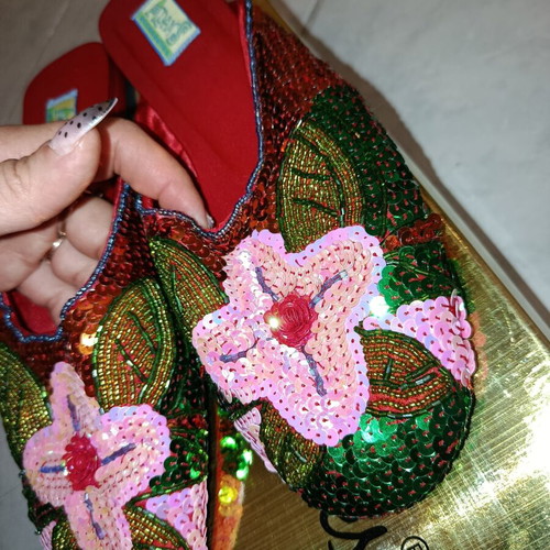 Adam's Shoes slippers new, size 39, colorful vintage design