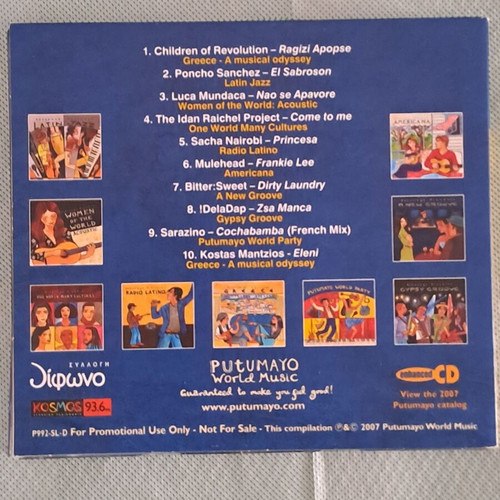 Putumayo World Music CD like new, Journey to the Rhythms of the World 2007