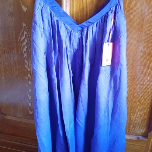 BSB purple silk mini dress with metallic detail