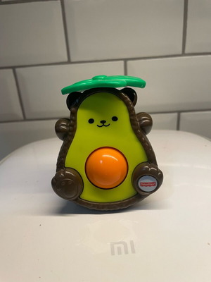 Fisher Price avocado baby rattle like new