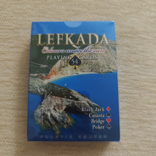 Lefkada Playing Cards sealed with scenic island landscapes