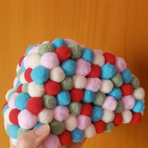 Cloud Piggy Bank Handmade New with Pom Poms