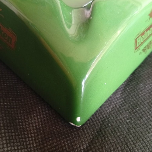 Heineken Ashtray ceramic used with vintage charm