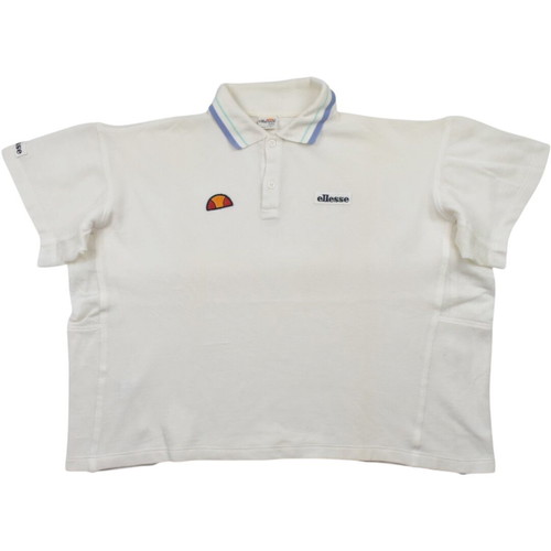 Ellesse vintage boxy fit tennis polo shirt used, size XL for women