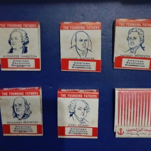 Collectible matches used for 200 years of the American Revolution