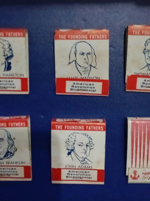 Collectible matches used for 200 years of the American Revolution