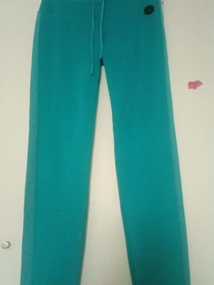 Body Talk sweatpants medium turquoise like new with side stripe