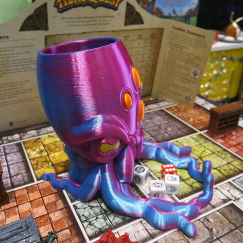 Cthulhu Dice Tower 3D Printed, fantasy dice roller