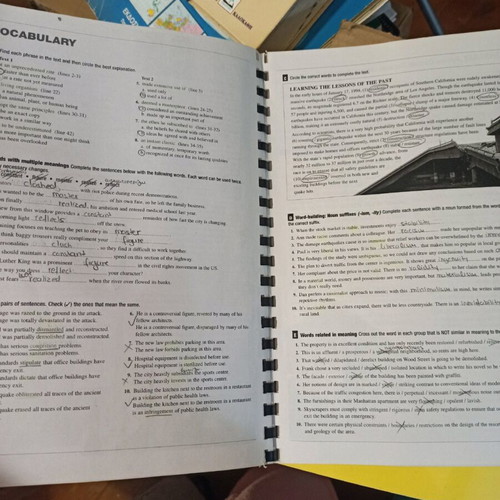 ECPE Honors Adam Tyler student's books used, spiral binding