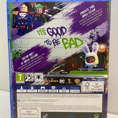 Lego DC Super Villains Deluxe Edition PS4 game used