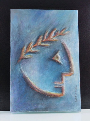 Handmade painting new with natural colors, Olympian