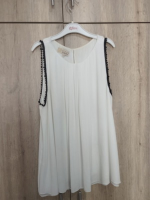 Lynne sleeveless women's blouse like new, white size 42