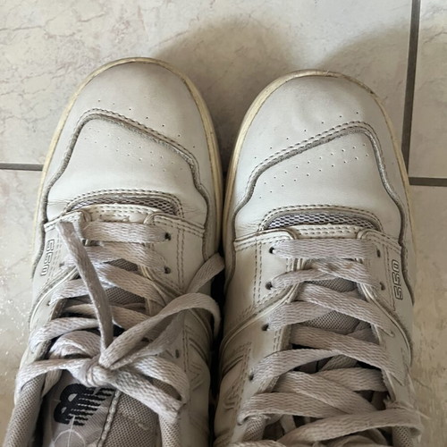 New Balance 550 sneakers used, size 38, white and grey