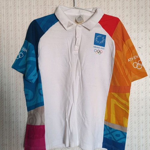 Adidas Athens 2004 Olympic volunteer polo shirt XL used
