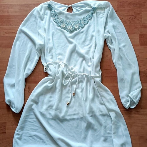 Italian dress, white, size M