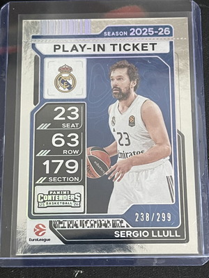Sergio Llull Play-In Ticket like new
