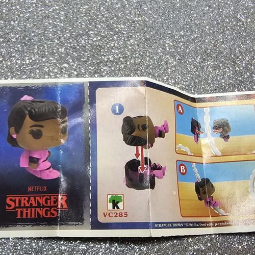 Stranger Things Erica paper insert for Kinder Joy Funko Pop