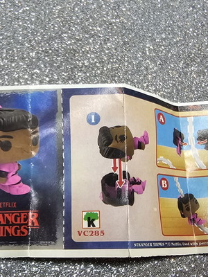 Stranger Things Erica paper insert for Kinder Joy Funko Pop
