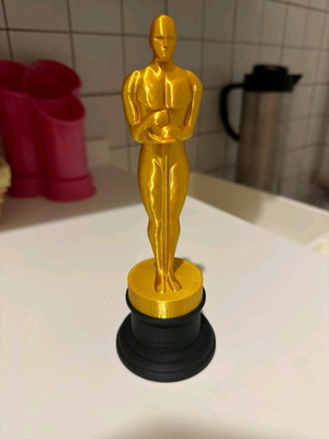 Oscar replica statuette new, height 20 cm