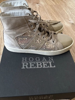 Hogan Rebel sneakers like new, size 34, grey and silver