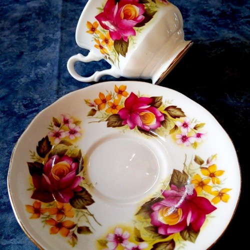 Royal Kent Collectible Cup and Saucer from Staffordshire England