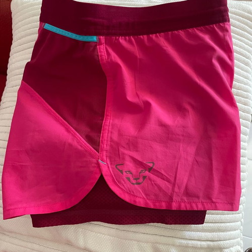 Dynafit running shorts 2in1 pink size M like new