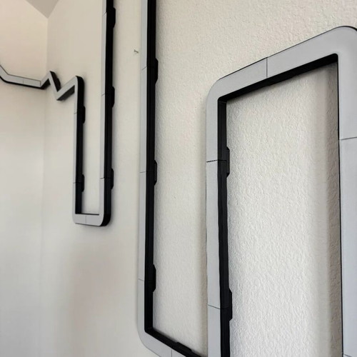 Plastic wall channel for LED strips new