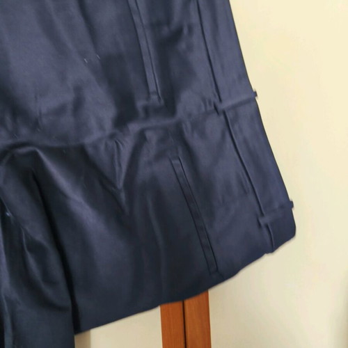 H&M women's blue pants satin texture five-pocket size L like new