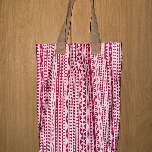 Anamnesia Tote Bag Shoulder New, Intense Red-Fuchsia Cotton