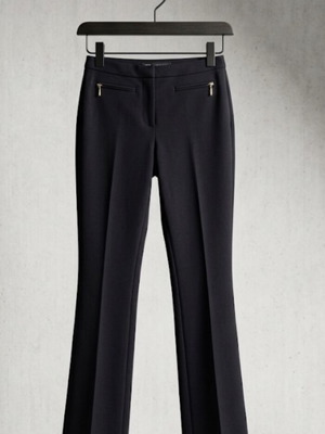 Zara fabric pants XS black like new