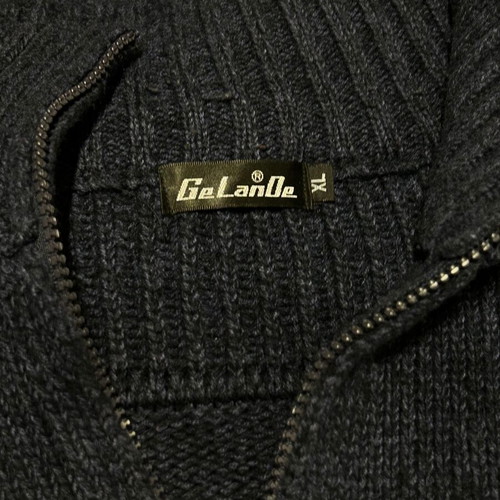 Men's long-sleeve sweater navy blue like new, size XL