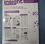  Insight, advanced student's book and advanced workbook, χωρίς σημειώσεις και γραμμένες ασκήσεις - ολοκαίνουριο