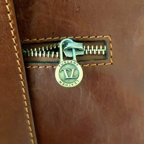 Tuscany Leather backpack like new, matte brown leather