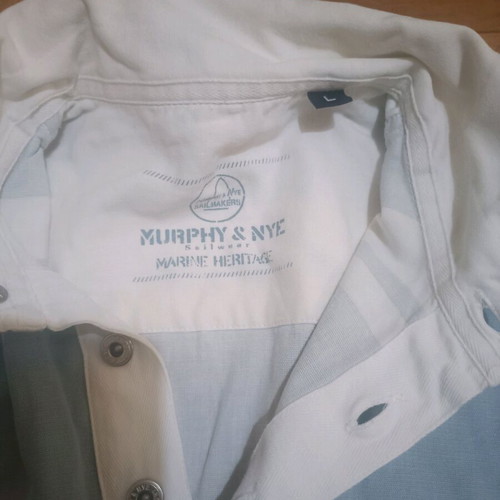 Murphy Nye t-shirt used, size Large, blue