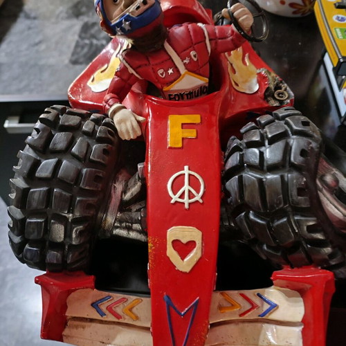 Cartoon piggy bank Formula 1 used
