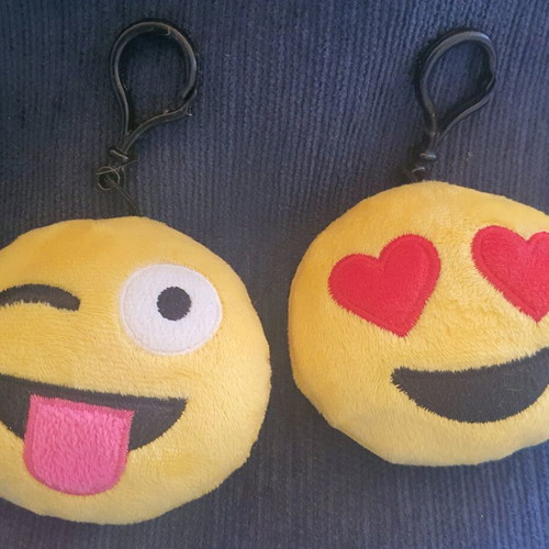 Emoji key wallets like new, set of 2, yellow