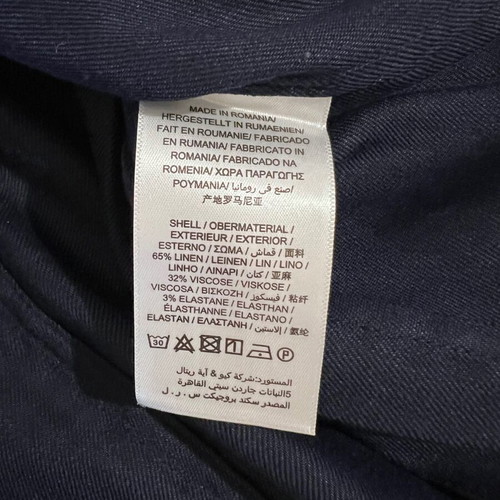 Gant linen blazer, evening blue, size S