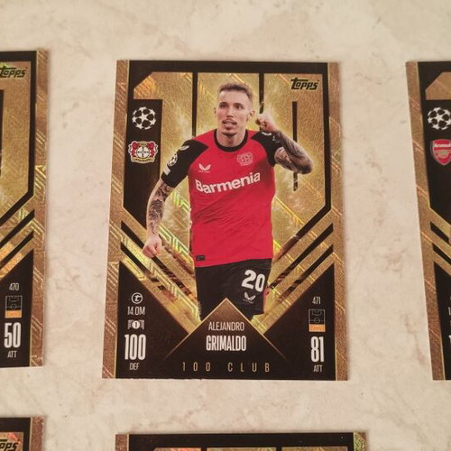 Match Attax 2025 100 Club cards like new, set of 6