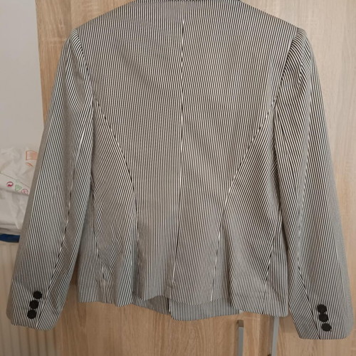 Bill Cost striped black and white jacket like new