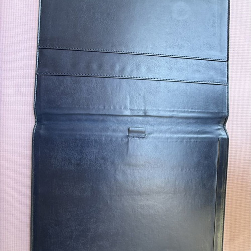 Classic blue A4 organizer folder with Interamerican logo