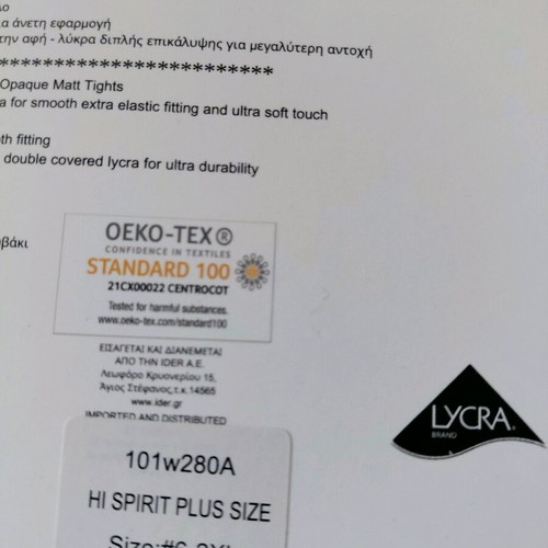 Ider opaque matt tights 80den black, pack of 2, new
