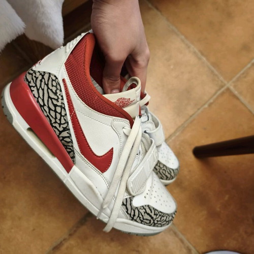Air Jordan Legacy 312 Low women's sneakers white-red-gray, like new, size 41