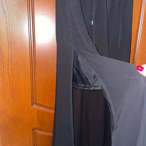 Black long strapless dress with elastic, used, Jennyfer medium