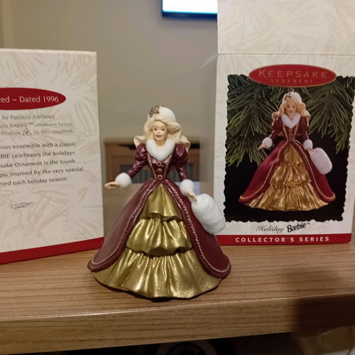 Barbie Keepsake 1996 new Holiday ornament in box