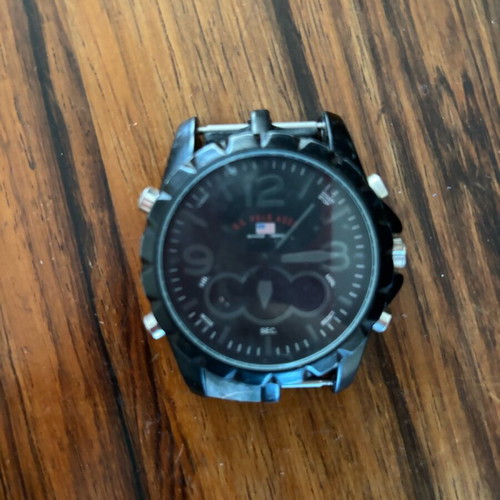 U.S. Polo Assn. watch refurbished without bracelet, black